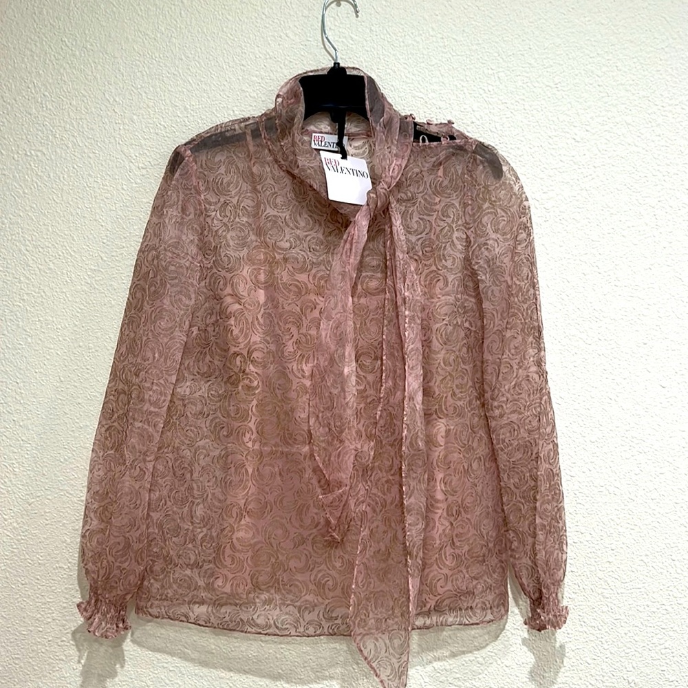 Red Valentino sheer top size 2